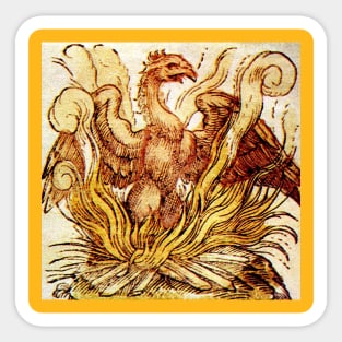 The Phoenix Rises From the Flames Sticker